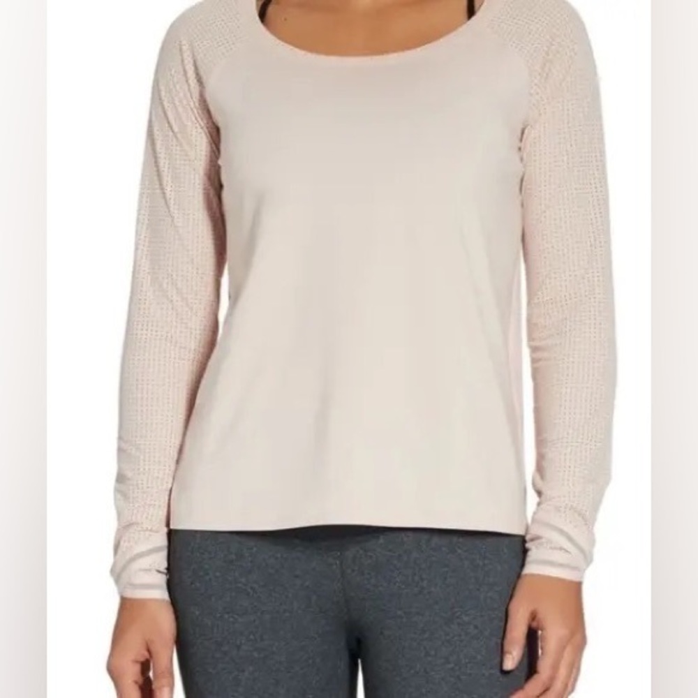Calia Carrie Underwood Move Mesh Long Sleeve Shirt Perforated Mesh Size Small